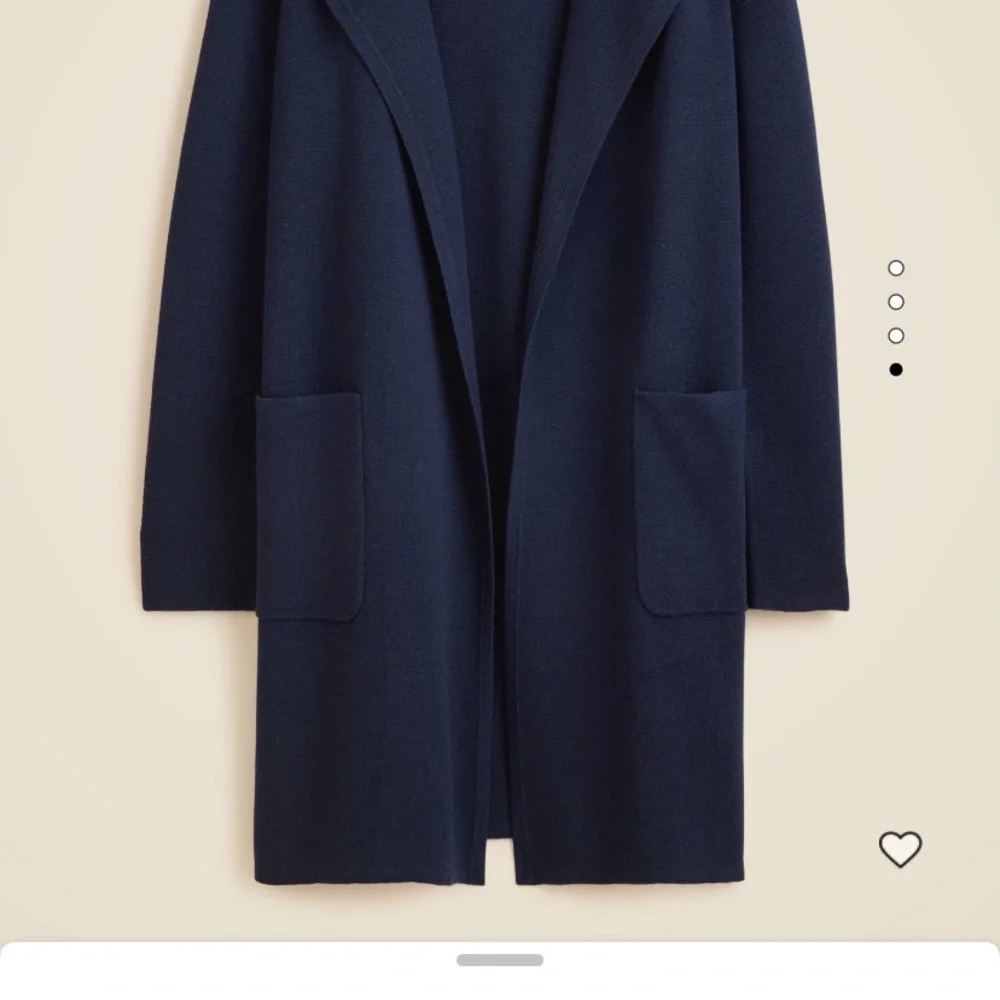 J. Crew Women's Navy Blue Sweater Blazer